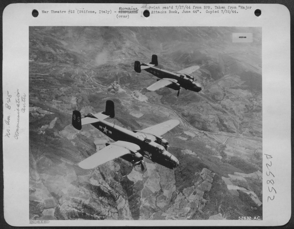 B-26 Marauders bombing Italy