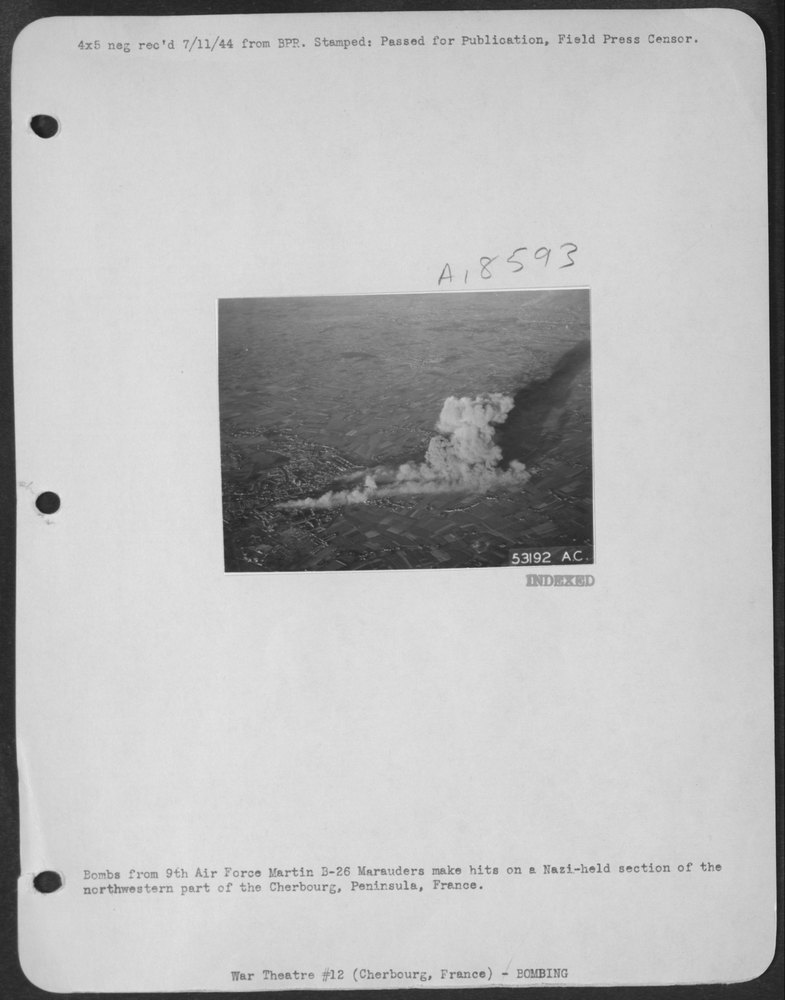 B-26 Marauders hit Cherbourg Peninsula