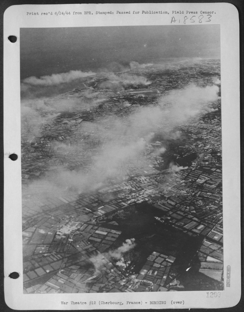 B-26 Marauders over Cherbourge Peninsula