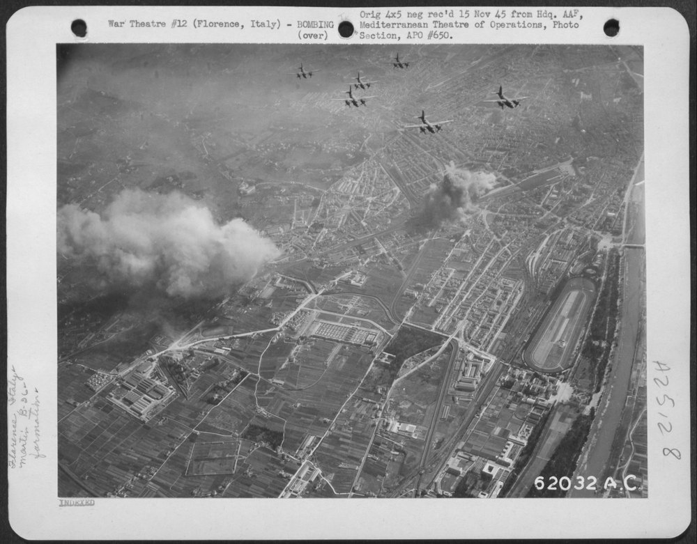 B-26 Marauders over Florence