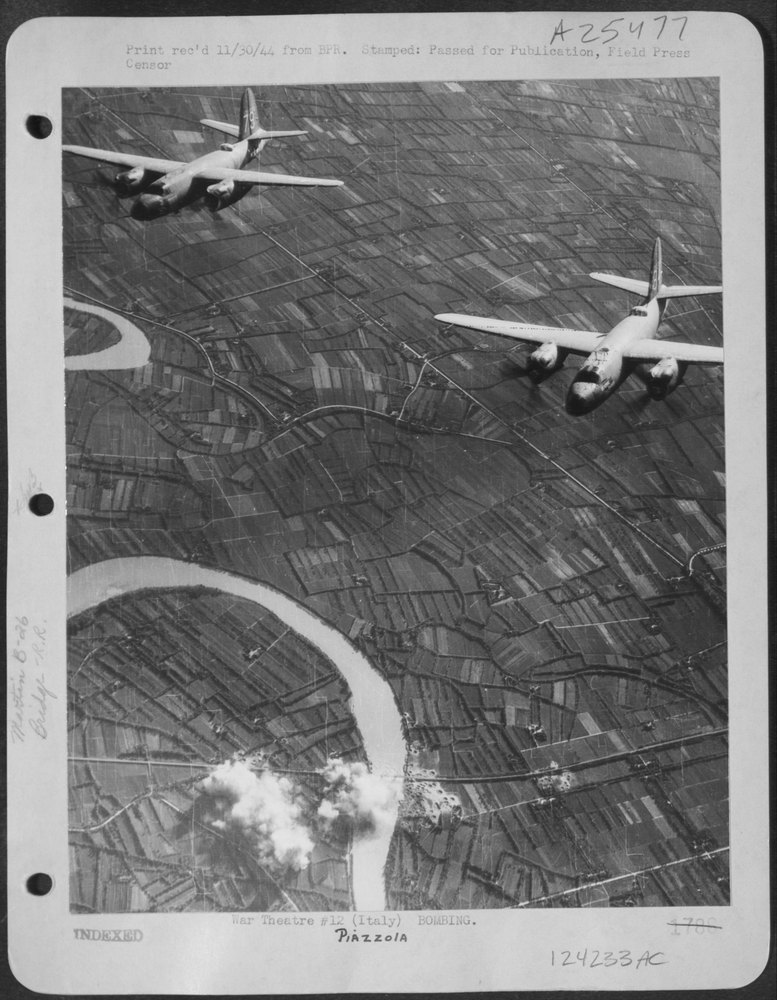 B-26 Marauders over Piazzola
