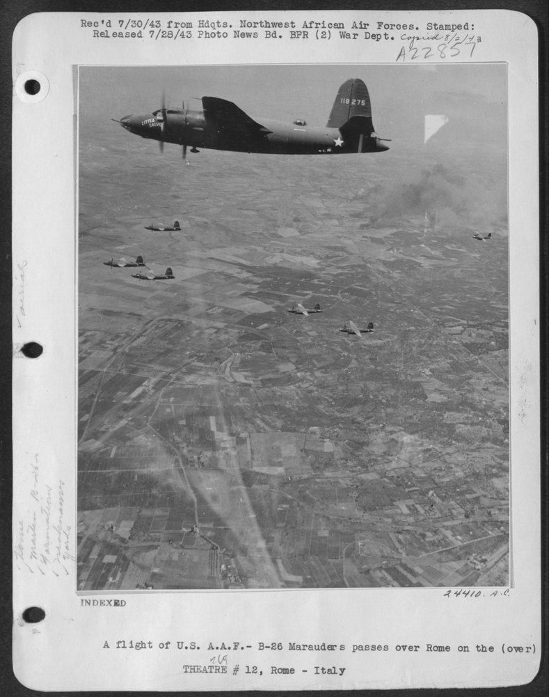 B-26 Marauders over Rome