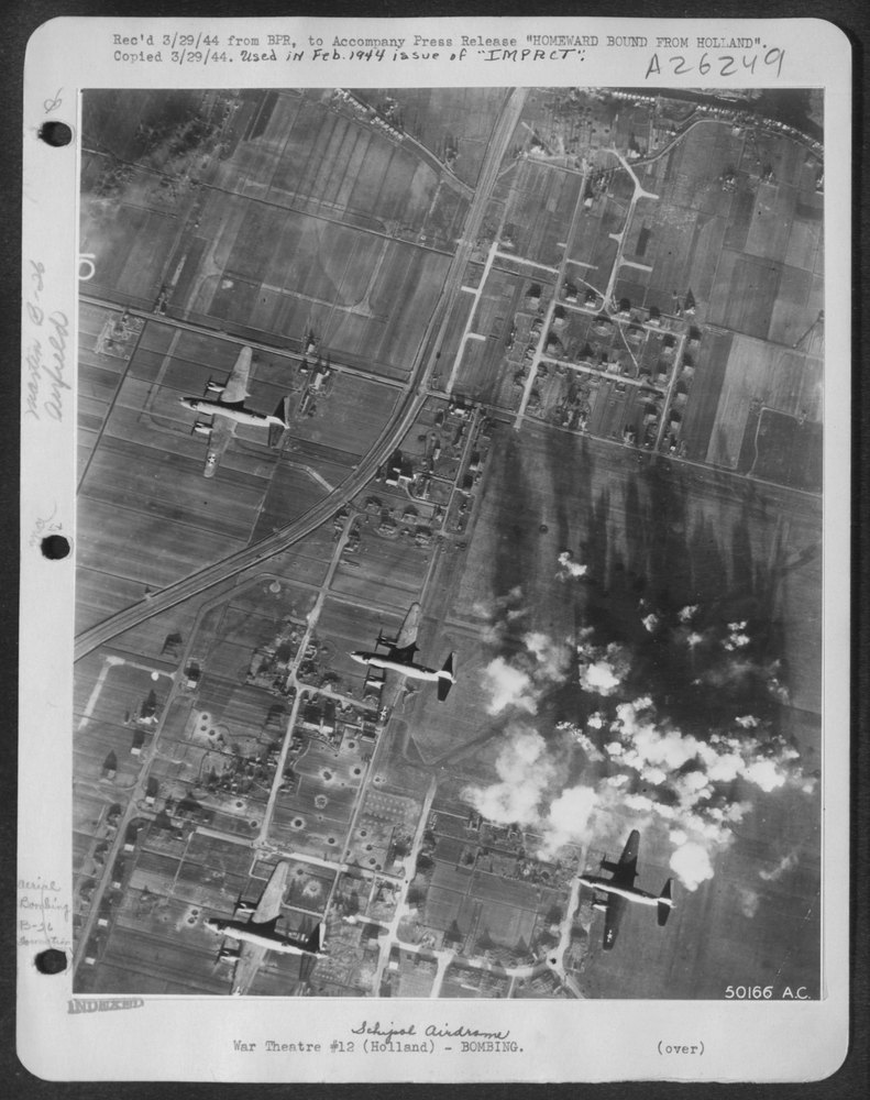B-26 Marauders over Schipol Airdrome