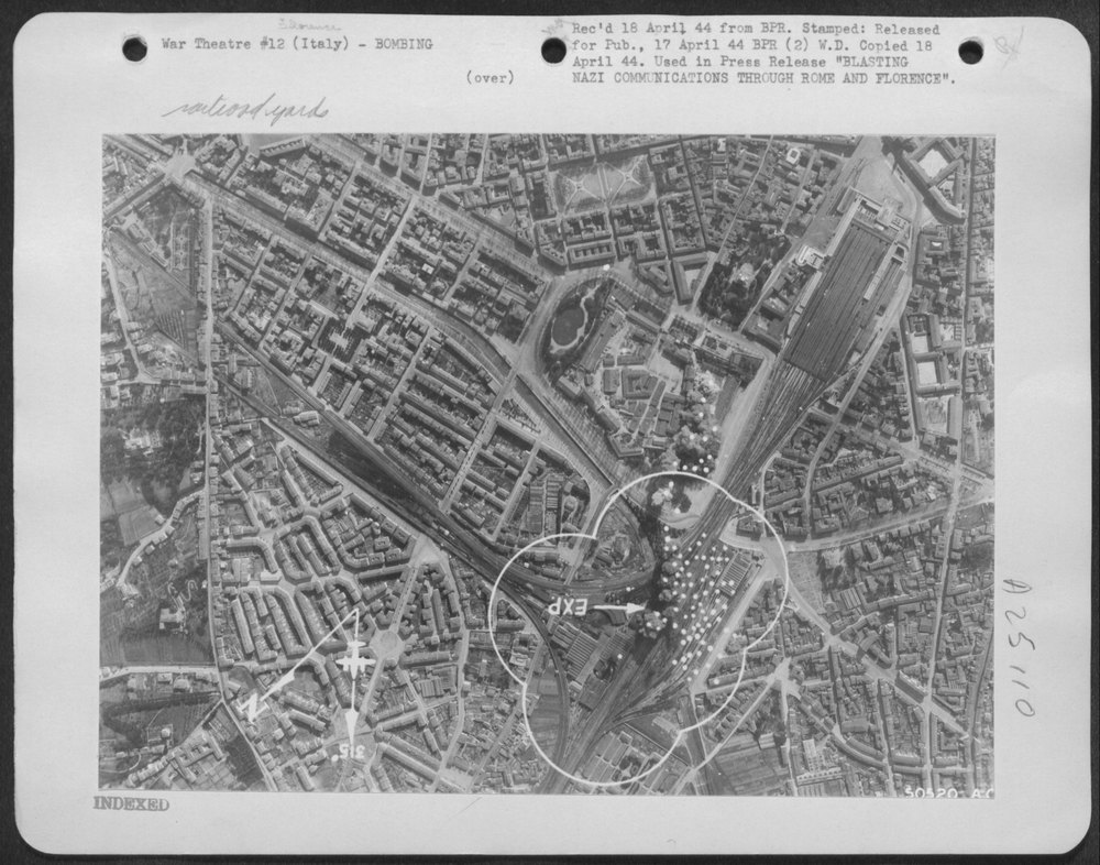 B-26 Marauders strike locomotive depot