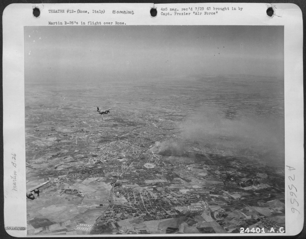 B-26's over Rome