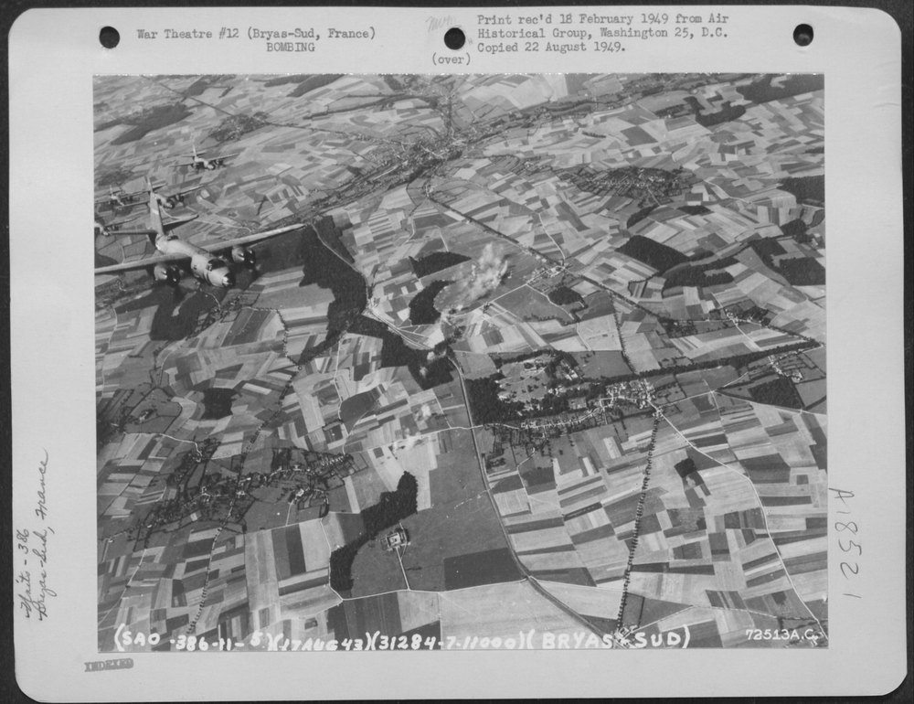 B-26s over Bryas-Sud