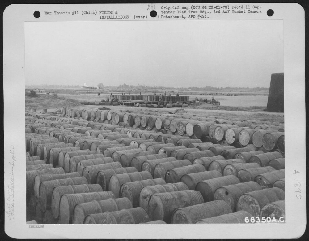 B-29 Base Fuel Dump China