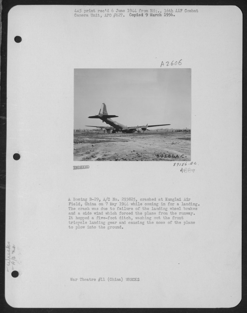 B-29 Crashed At Kunglai Air Field