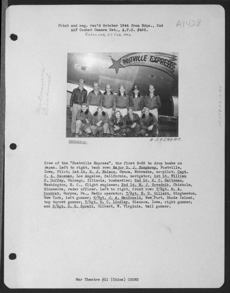 B-29 Crew In Japan