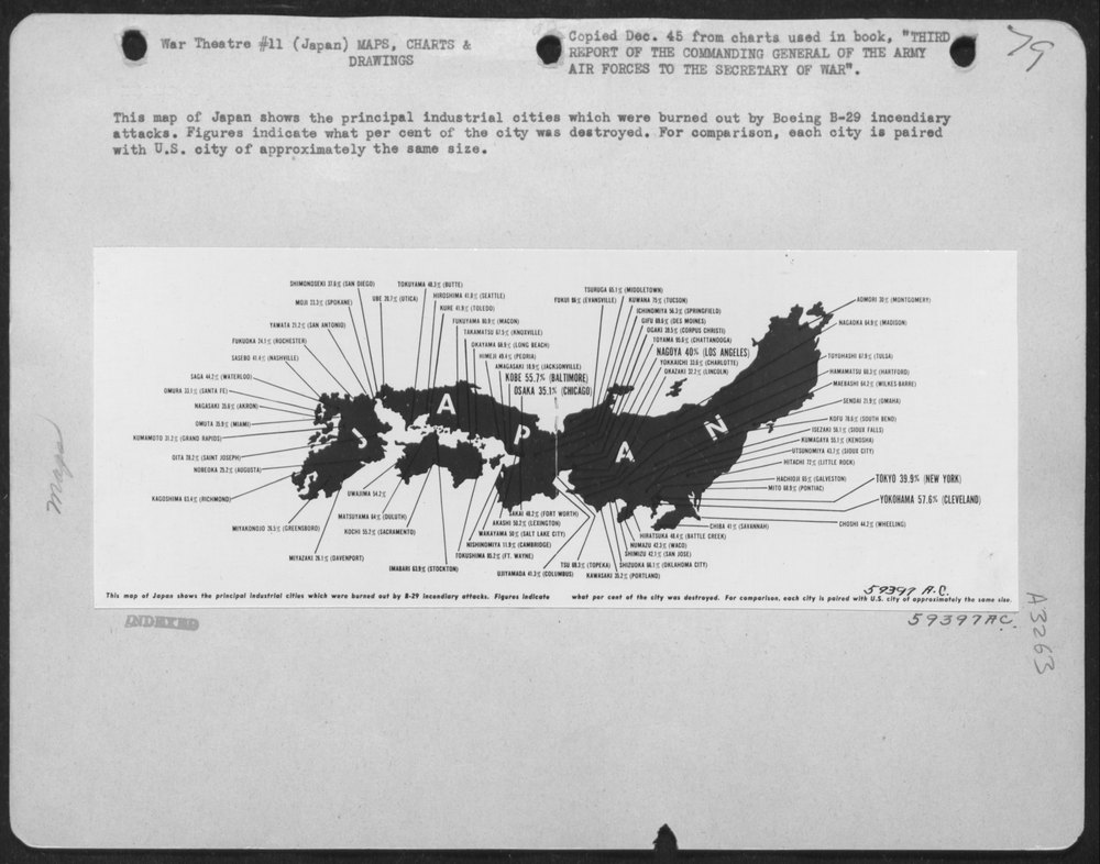 B-29 Incendiary Attacks Japan