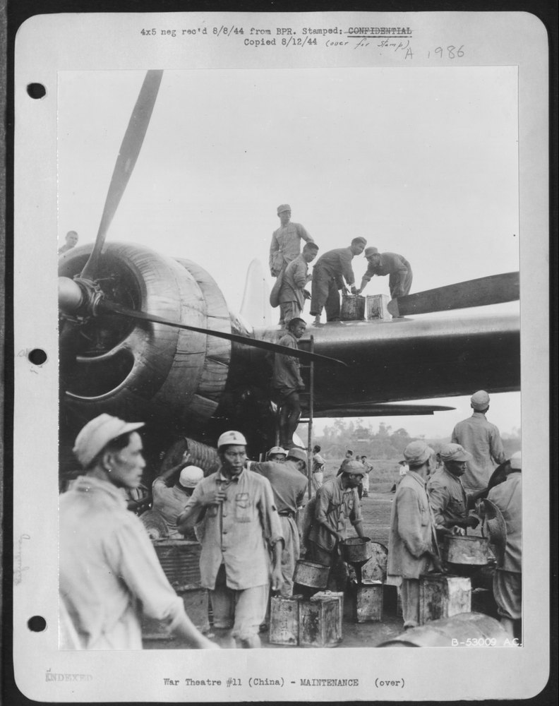 B-29 refueled at Liangsham