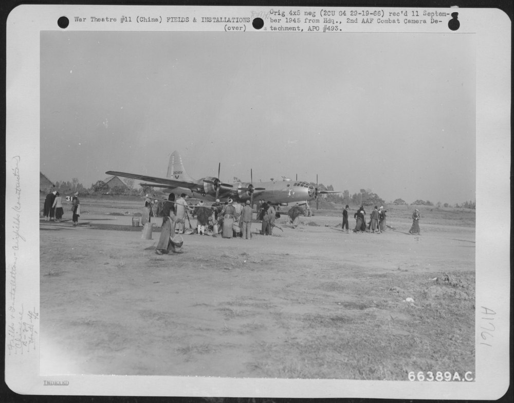 B-29 Superfortress at A-1 field China