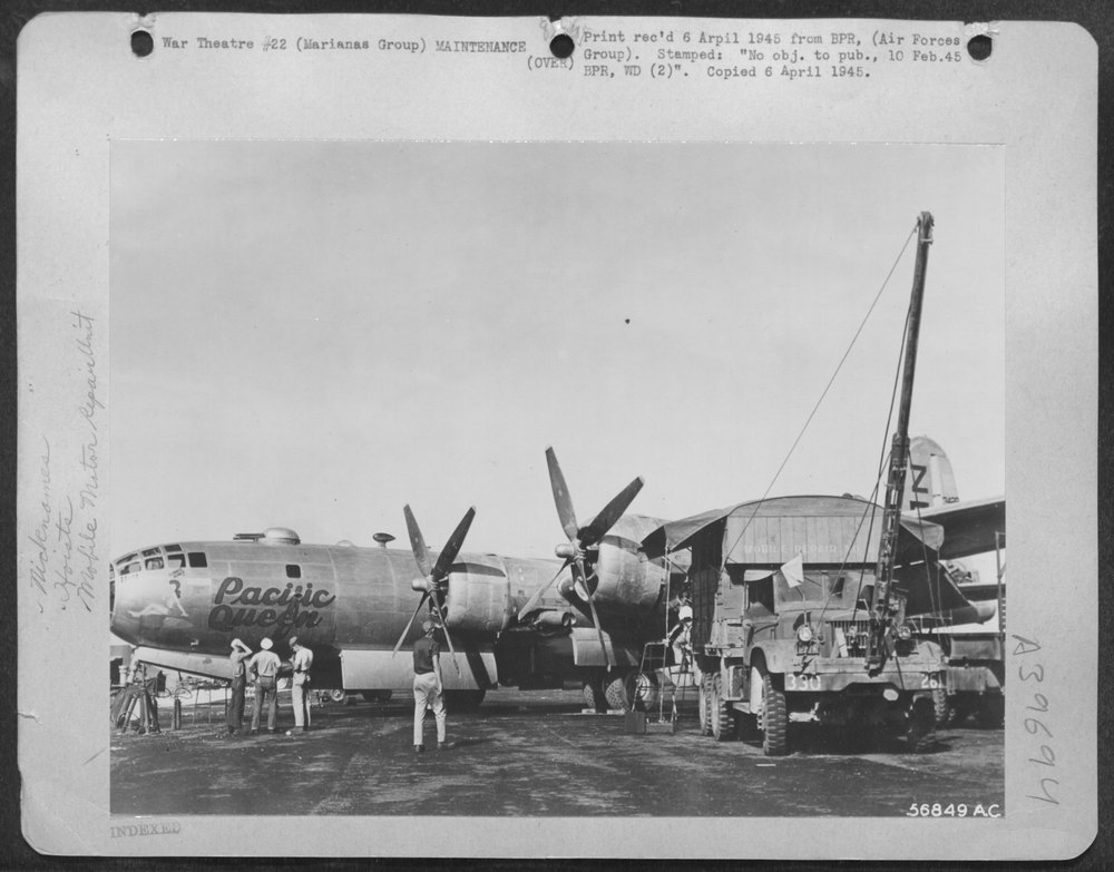 B-29 Superfortress at Marianas base
