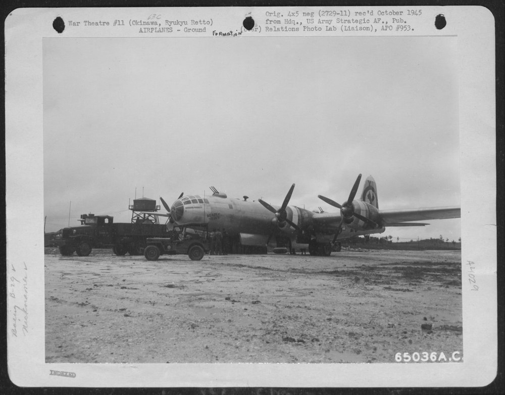 B-29 Superfortress Ready Teddy On Okinawa