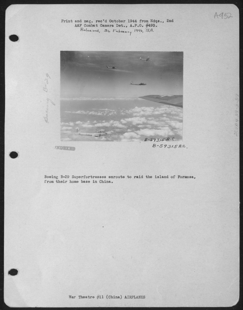 B-29 Superfortresses Enroute To Formosa