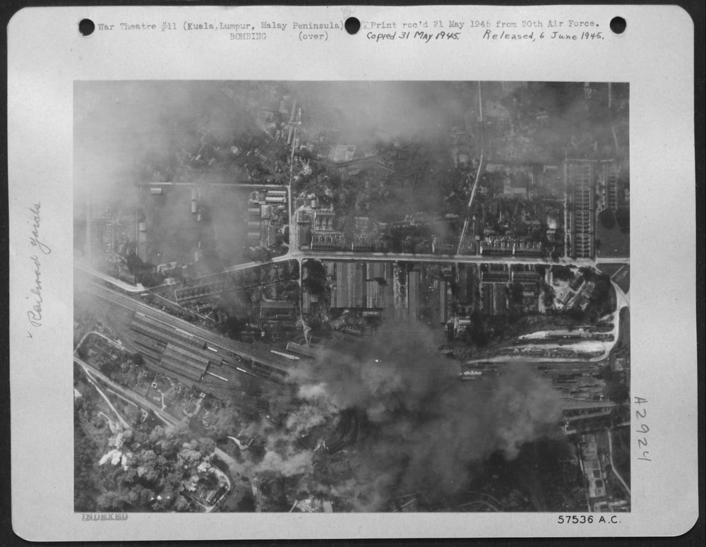 B-29 Superfortresses hit Kuala Lumpur yards