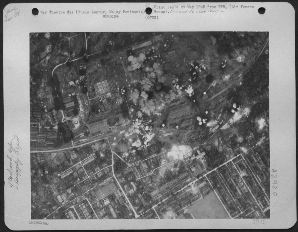 B-29 Superfortresses over Kuala Lumpur