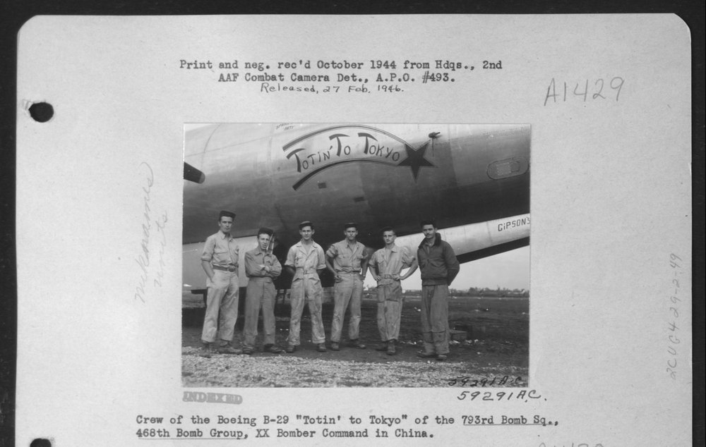 B-29 Totin to Tokyo in China
