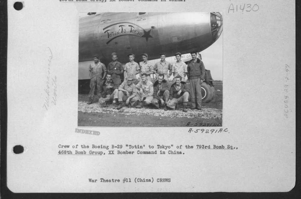 B-29 Totin to Tokyo in China