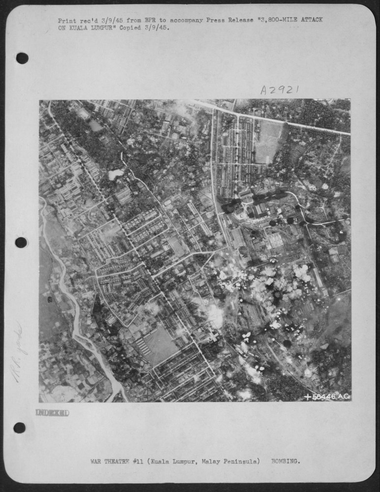 B-29s attack Kuala Lumpur
