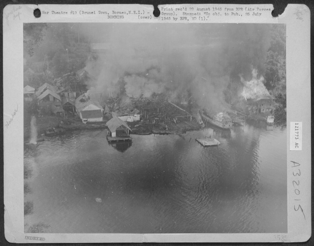 B-34 Lockheed Venturas over Brunei Town