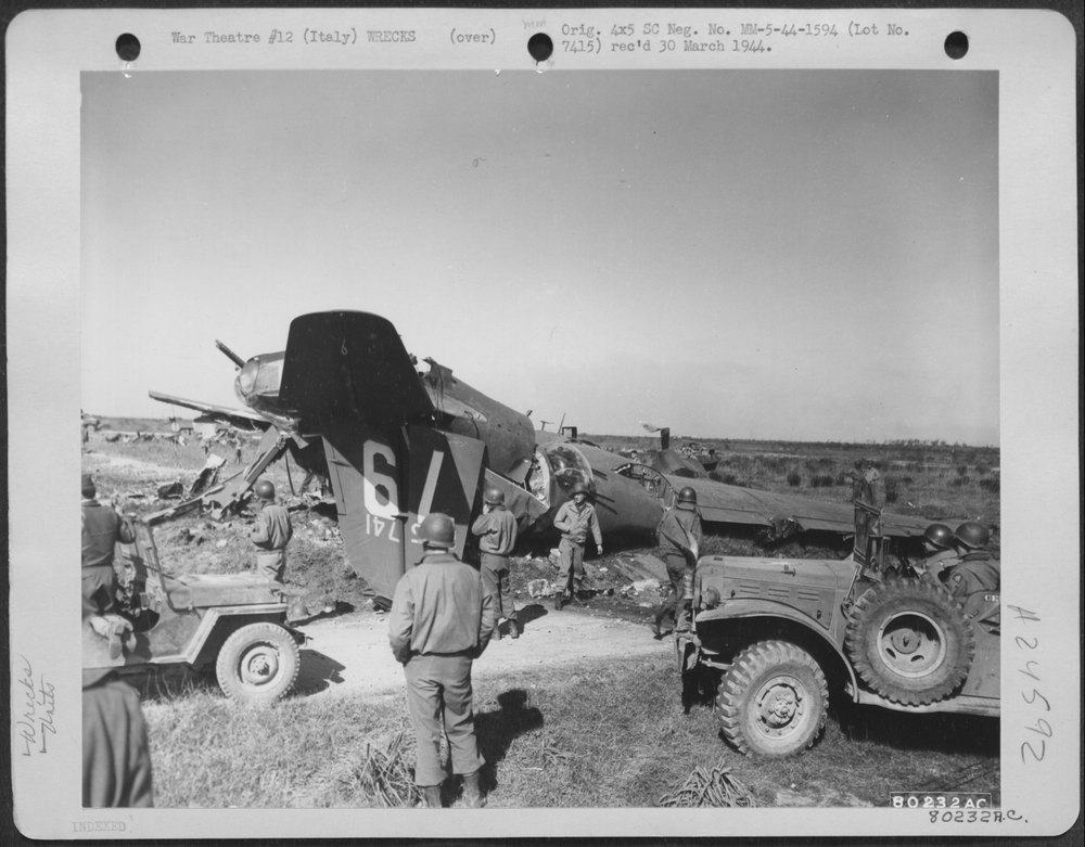 B26 Marauder at Nettuno airfield