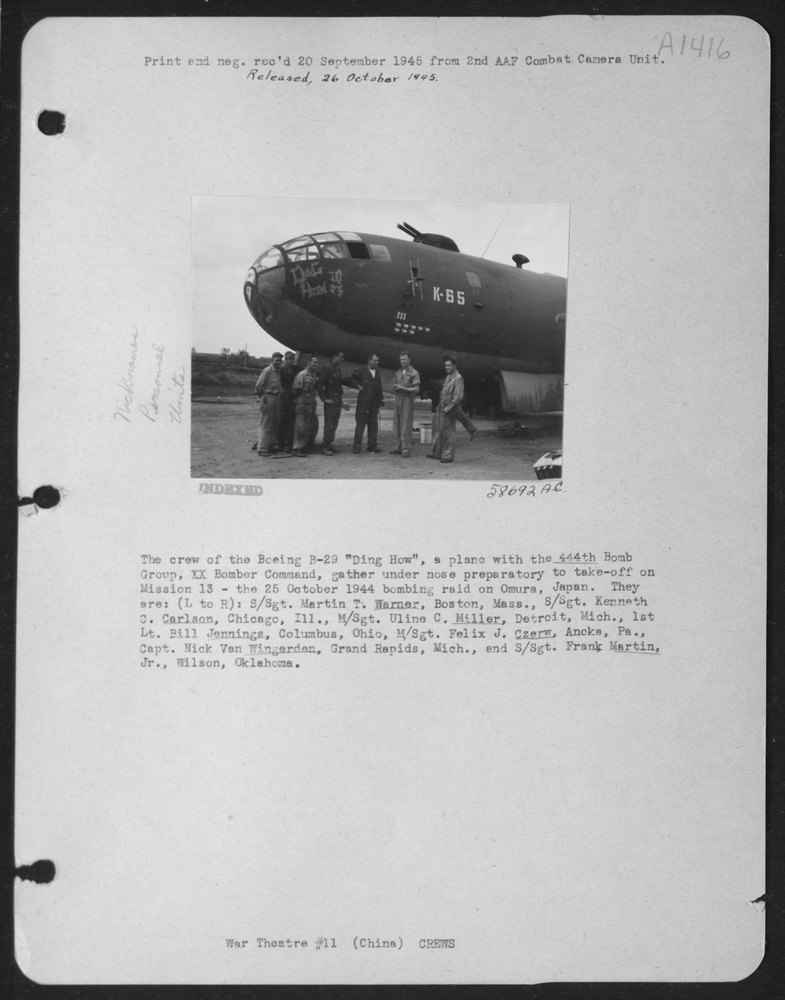 B29 Crew at XX Bomber Command