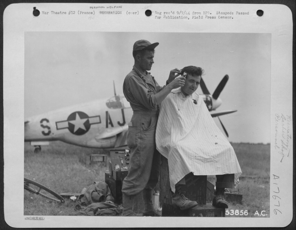 Barber at 9th AF base