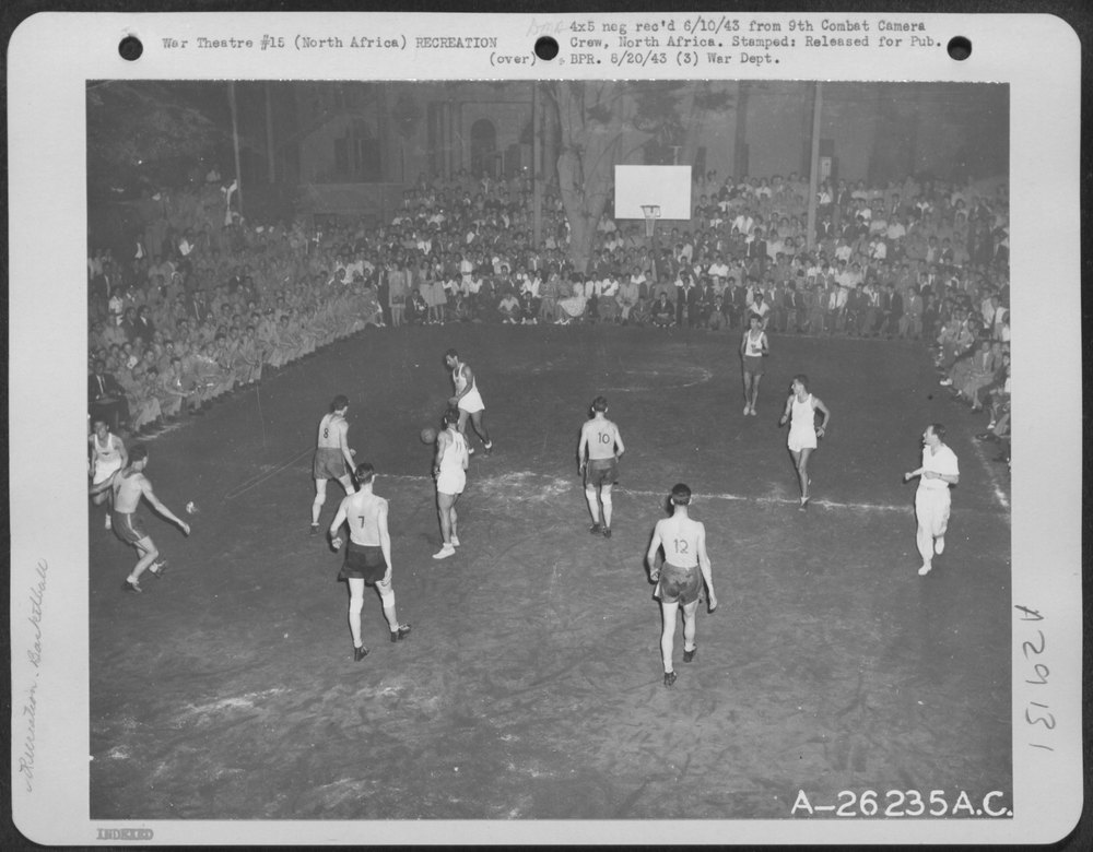 Basketball game in North Africa