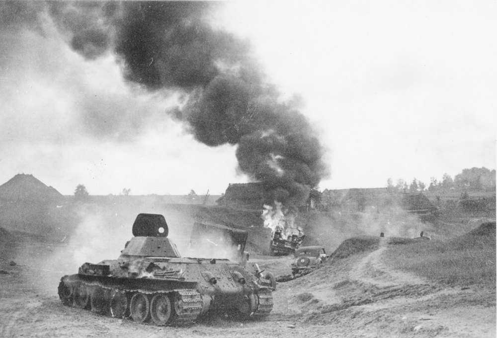 Battle against soviet tanks at Jucourica