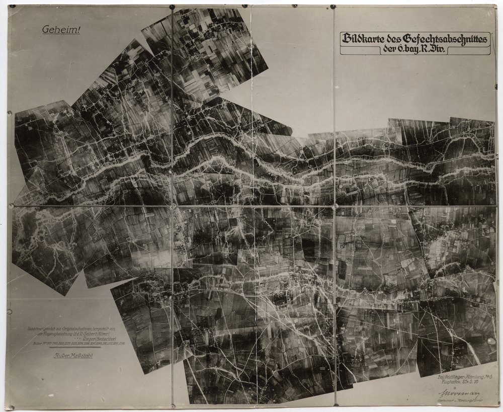 Bavarian Field Flying Detachment aerial photograph map