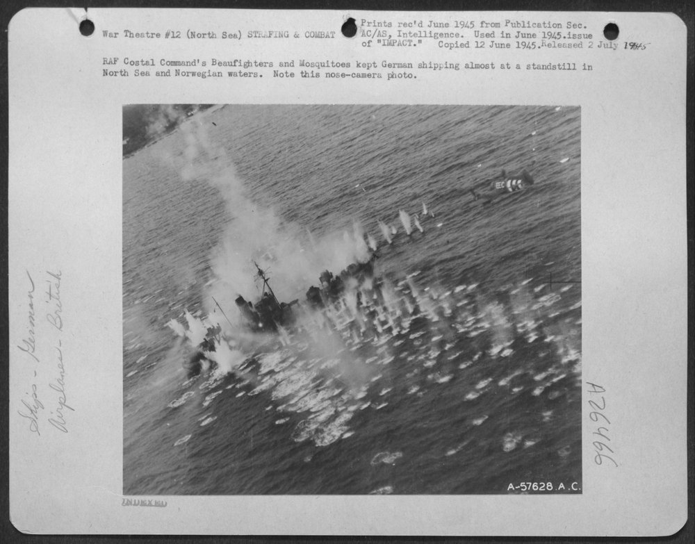 Beaufighters in North Sea