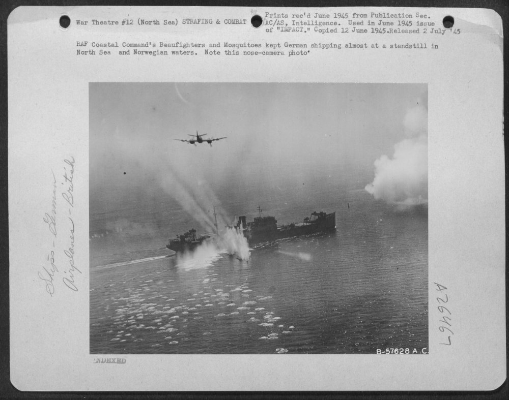 Beaufighters in North Sea