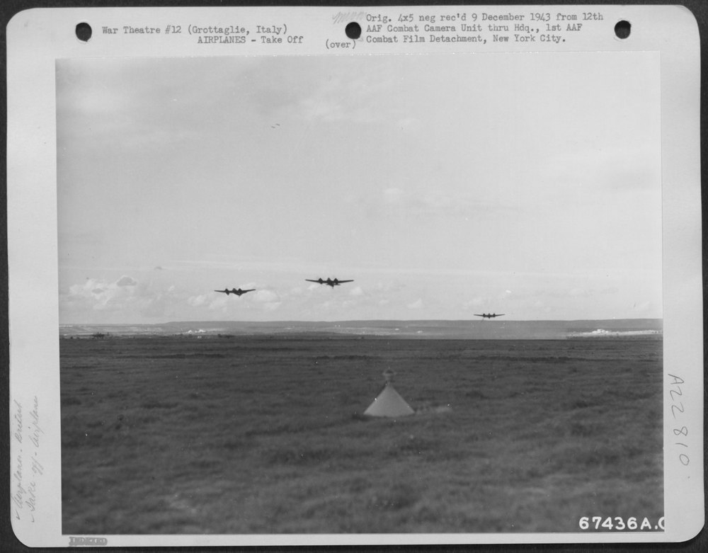 Beaufighters take off near Grottaglie