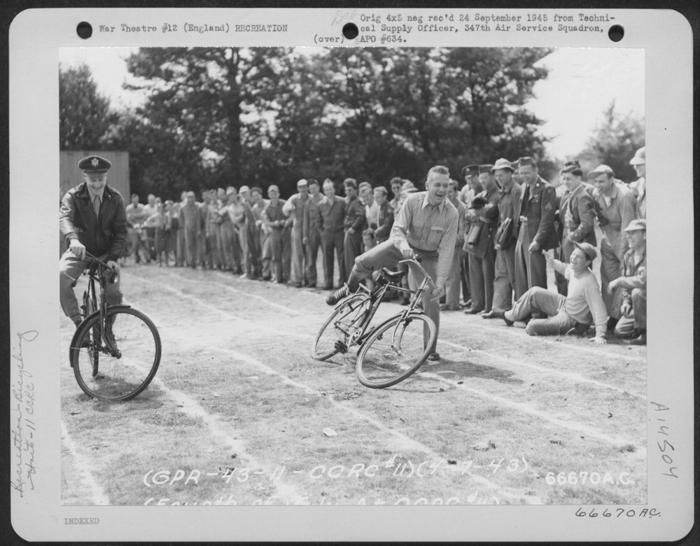 Bicycle Race At AAF Station 112