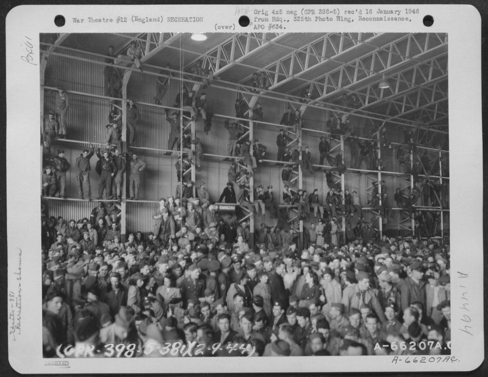 Bing Crosby at 8th Air Force Station