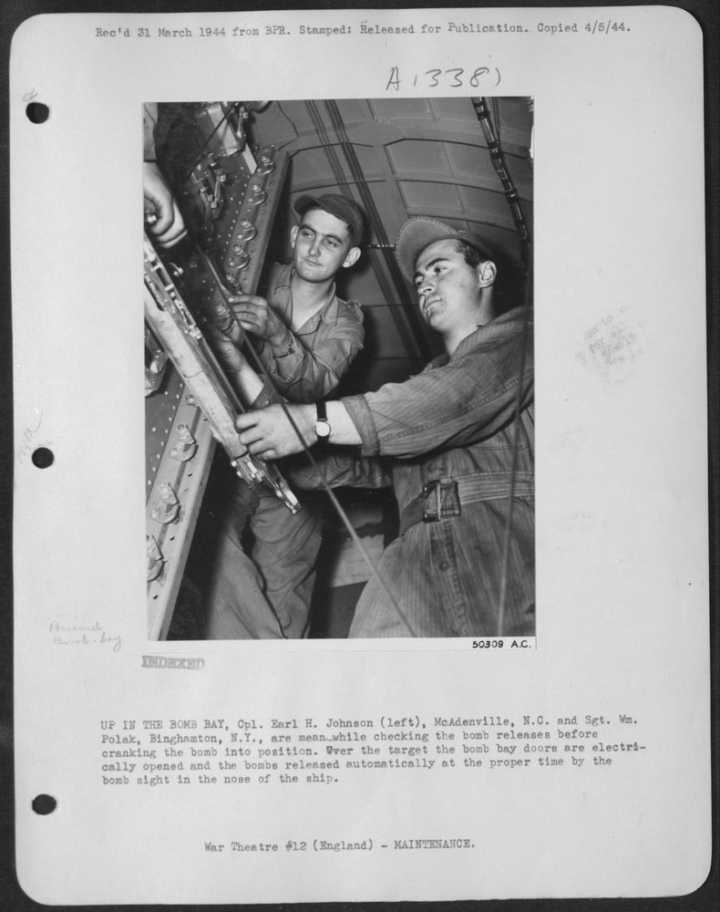 Bomb bay over target