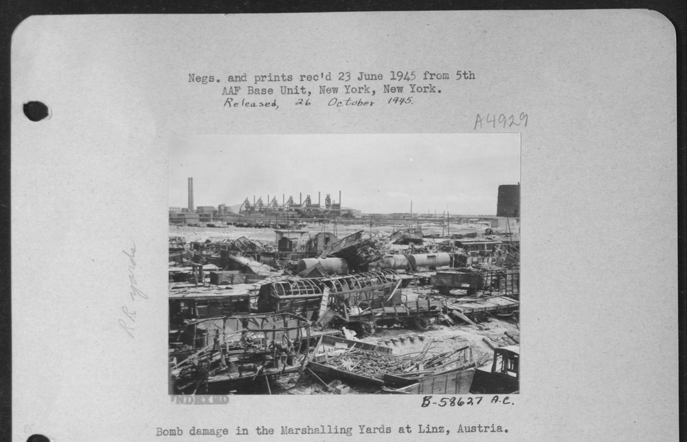 Bomb Damage At Linz