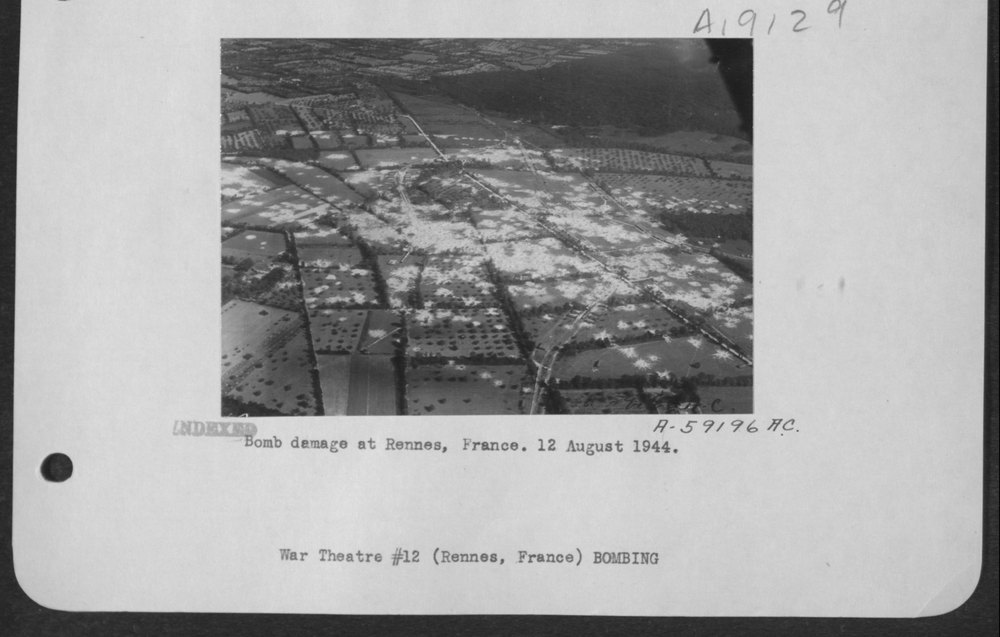 Bomb Damage At Rennes