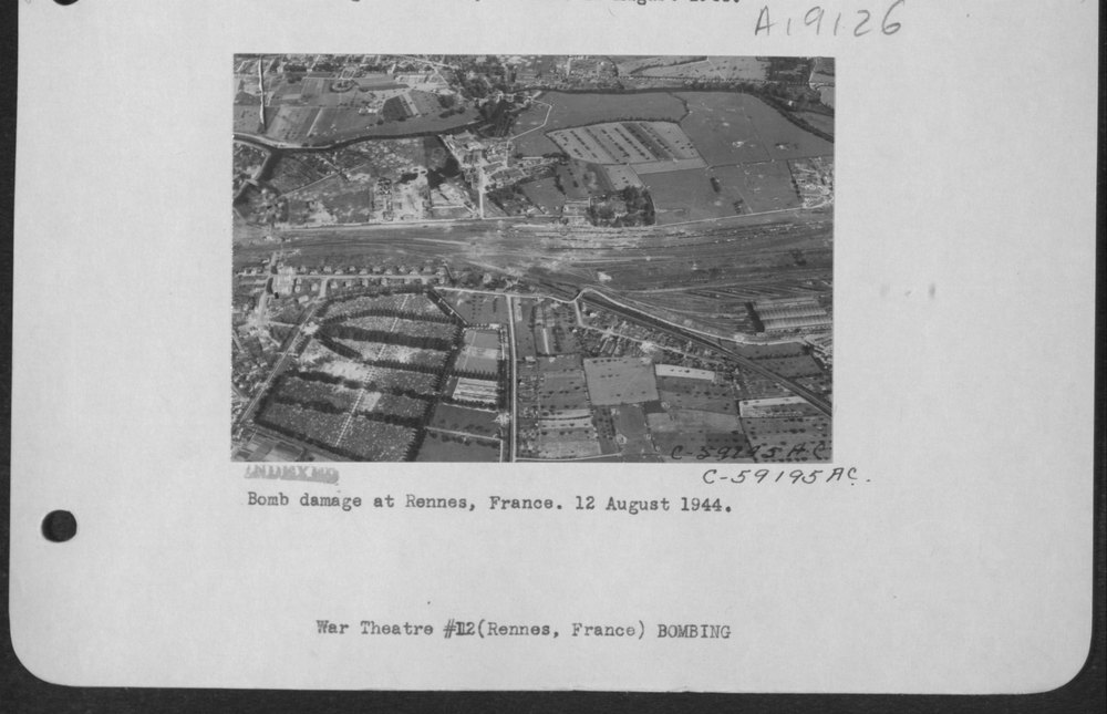 Bomb damage at Rennes