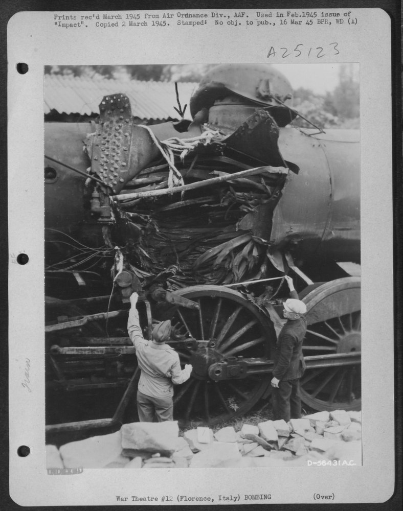 Bomb Damage Florence Marshalling Yard