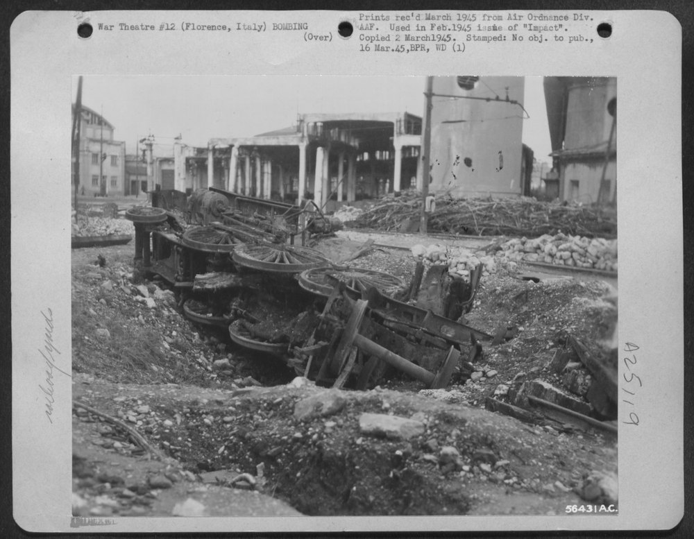 Bomb Damage Florence Marshalling Yards