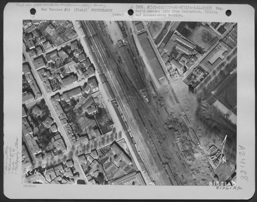Bomb damage in Florence