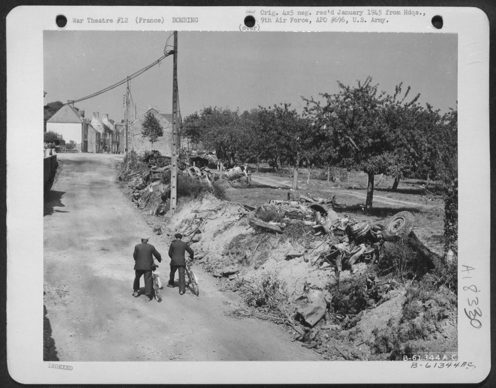 Bomb damage in France