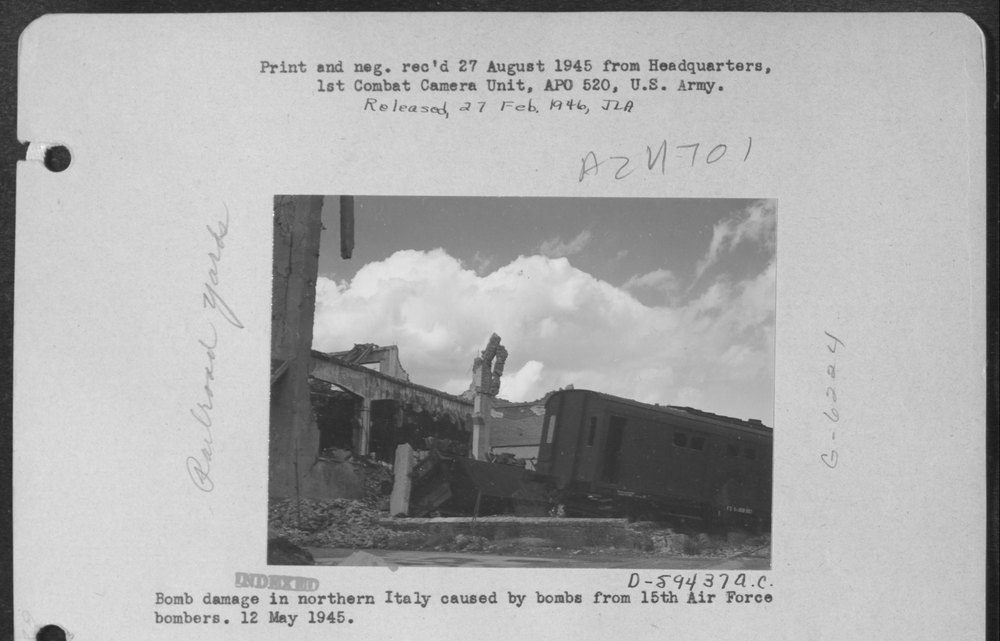 Bomb Damage In Northern Italy