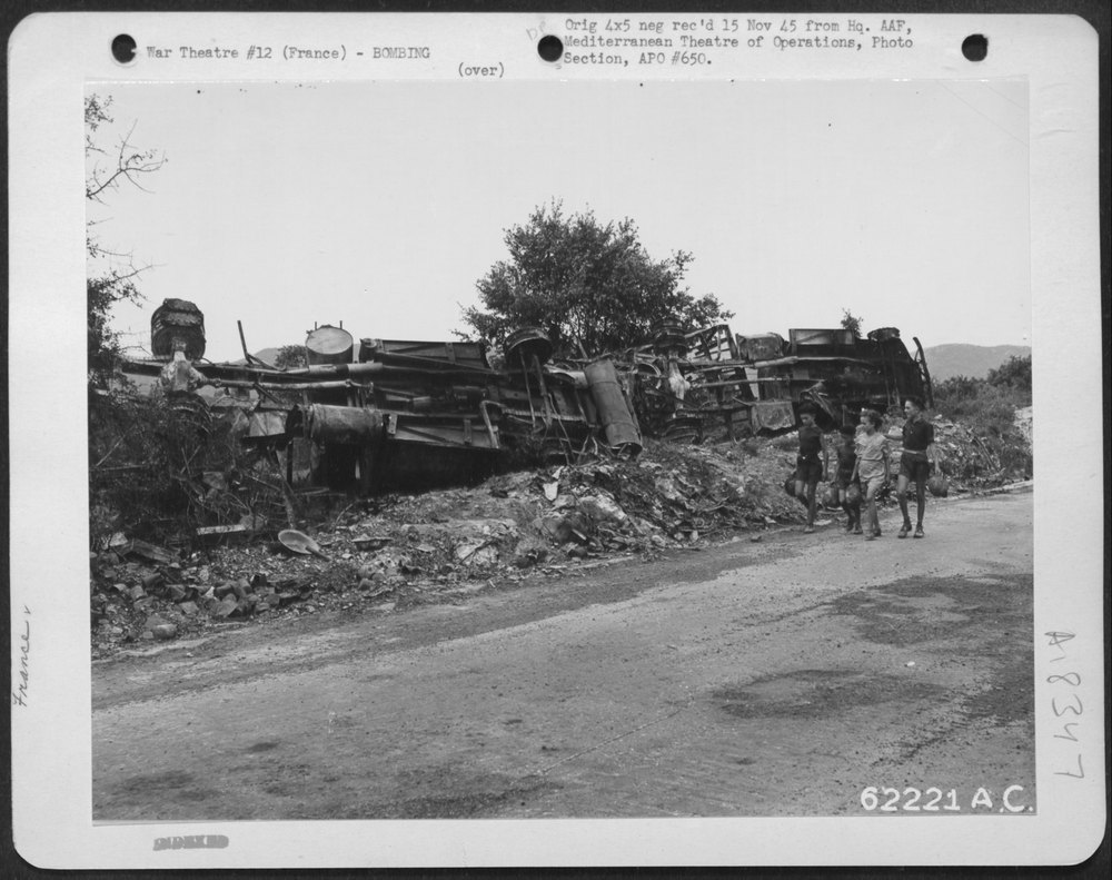 Bomb Damage In Southern France