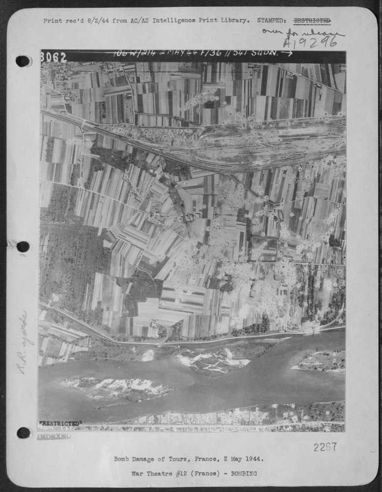 Bomb Damage In Tours France