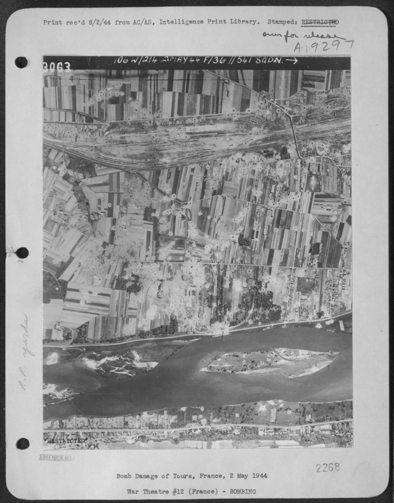 Bomb Damage In Tours France