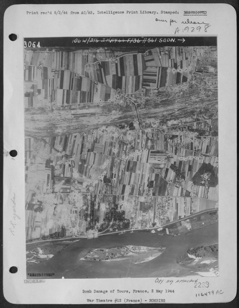 Bomb Damage In Tours France
