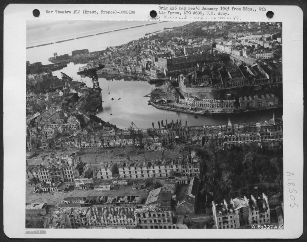 Bomb Damage To Brest France